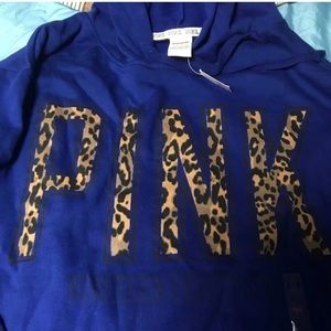 SOLD! VS Pink Cheetah ROYAL Blue Hoodie!